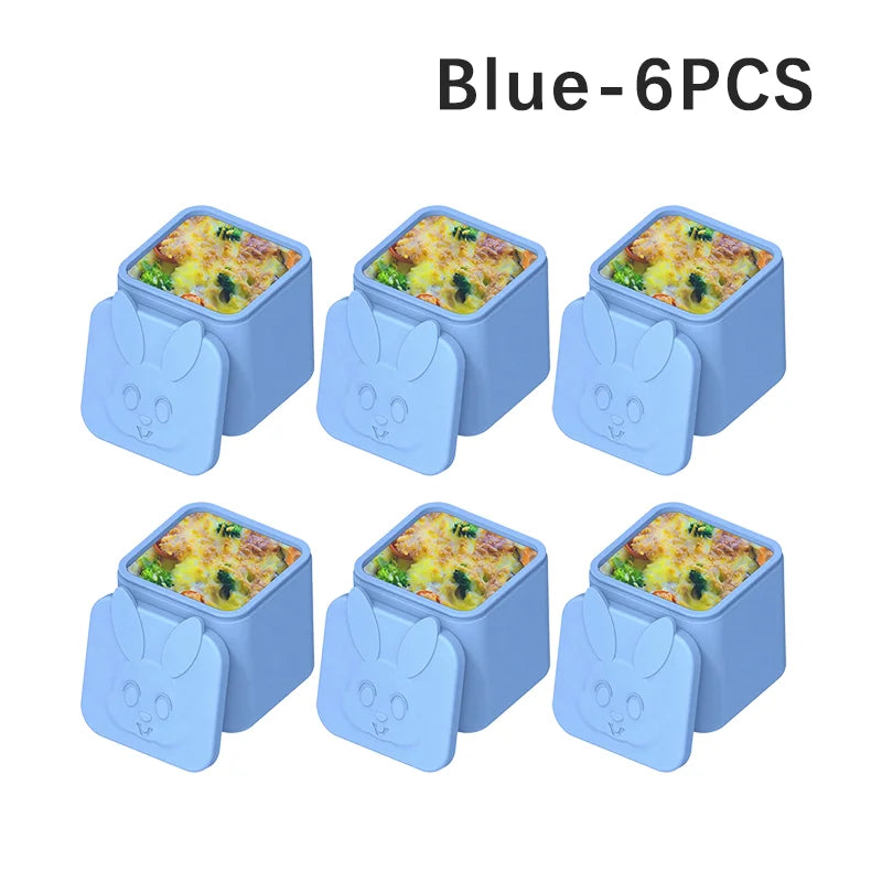 Non-stick Silicone Lunch Box For Kids Sauce container With Lid Small Lunch Box Accessories Dip Container Food storage container