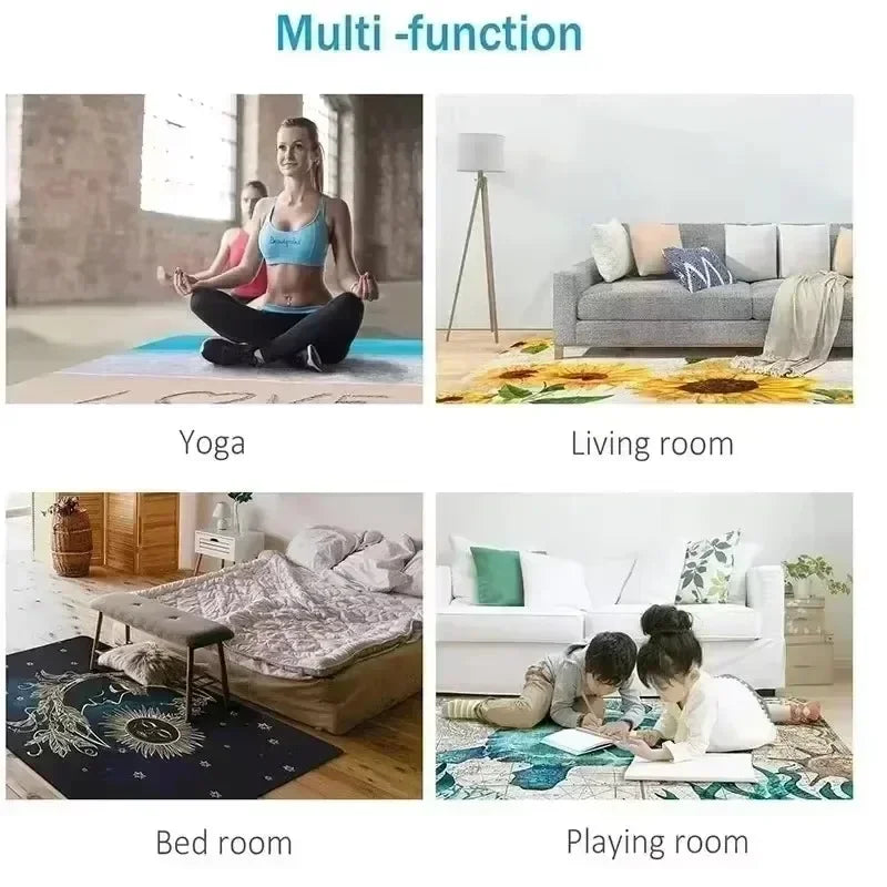 Nordic Moroccan Carpet Bedroom Living Room Dirt Resistant Carpet Bohemian National Style Home Decor Washroom Floor Mat
