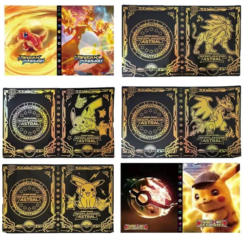 2025 New 9-Pocket Page 432Pcs Holder Album Toys Collections Pokemones Cards Album Book Top Loaded List Toys Gift for Children - AIAZ