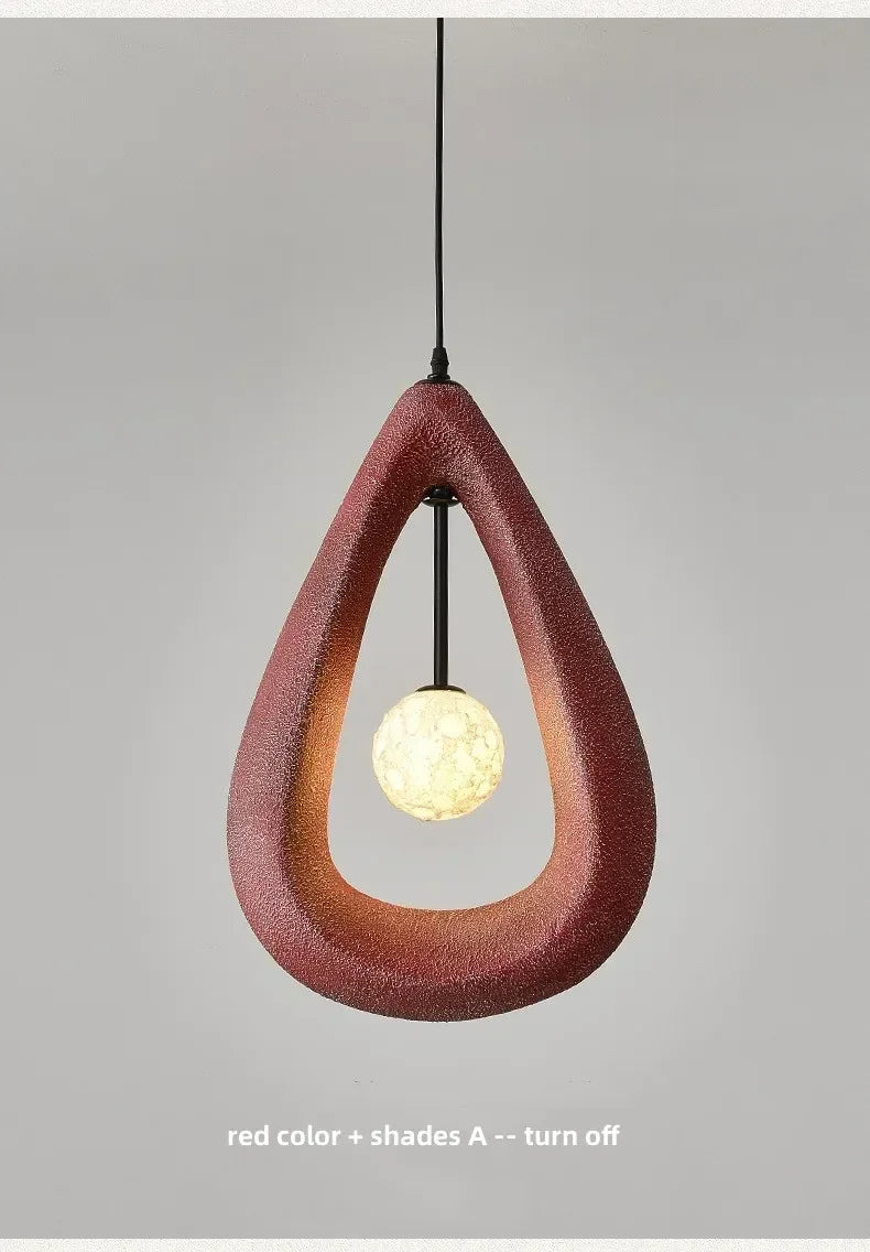 Japanese Wabi Sabi Pendant Light Nordic Dining Room Ceiling Chandelier Home Decor Bar Table Kitchen Island Creative Hanging Lamp