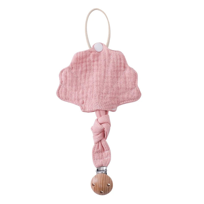 Baby Silicone Pacifier Clip Infant Newborn Sea Shell Shape Pacifier Chain Dummy Nipple Holder Clips Baby Pacifier Storage Box