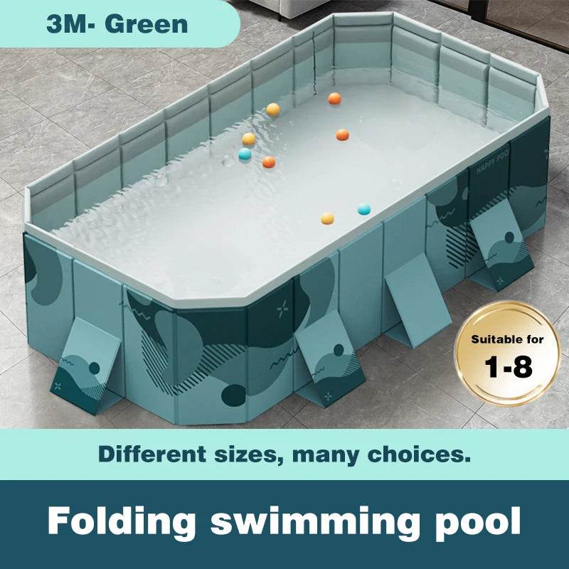 3M/2.6M/2.1M Big Swimming Pool Wear-Resistant Non-Inflatable Outdoor Large Pools Outdoor Indoor Game Back to School Gifts - AIAZ