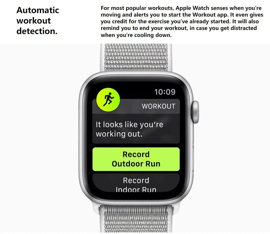 100% Original Apple Watch Series 4 Smartwatch 40MM/44MM GPS Aluminum with Sport Band (Renewed)