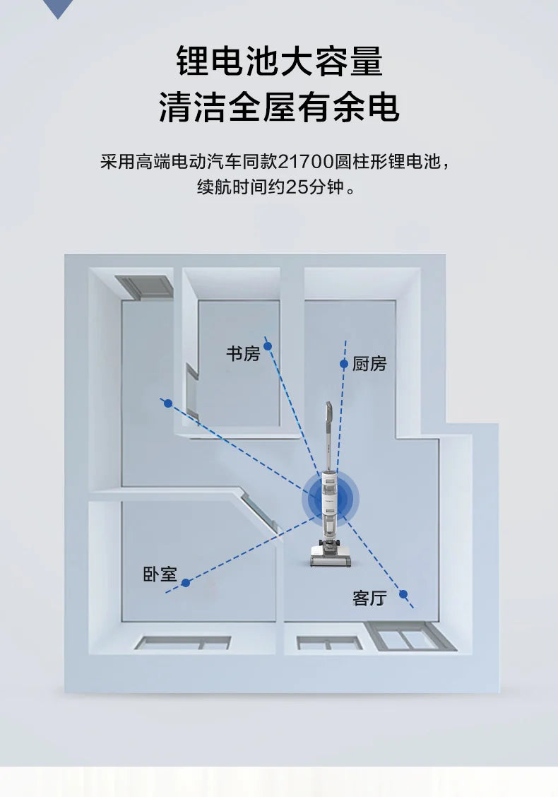 TINECO wireless floor scrubber cleaning machine IFLOOR SE household wet and dry dual-purpose suction and mop integrated