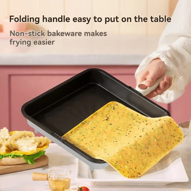 Home Appliance The Upper And Lower Plates Of The Electric Baking Pan Can Be Disassembled And Washed To Deepen The Plate