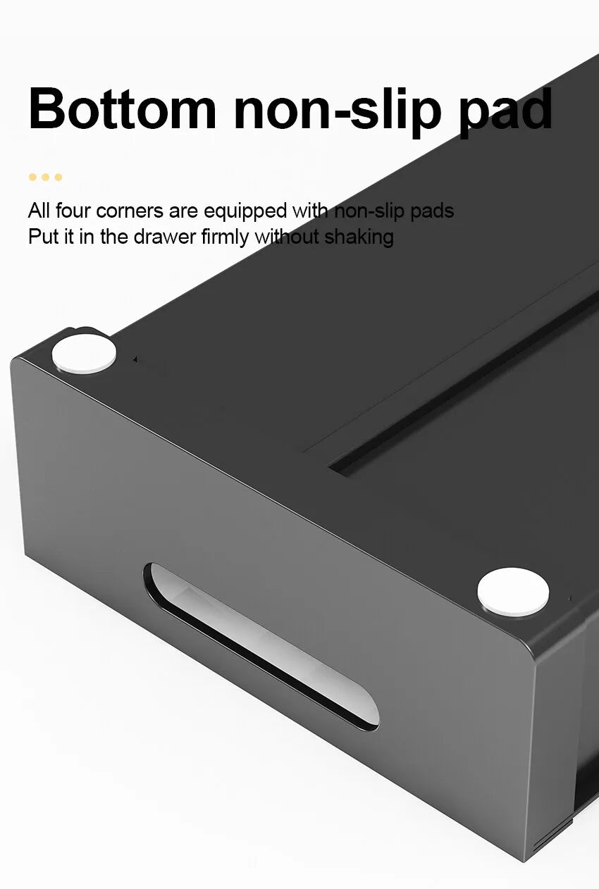 Adjustable Kitchen Dish Rack, Under Cabinet Drawer, Spoon, Chopsticks Storage Holder, Retractable Countertop, Sink Drying Shelf