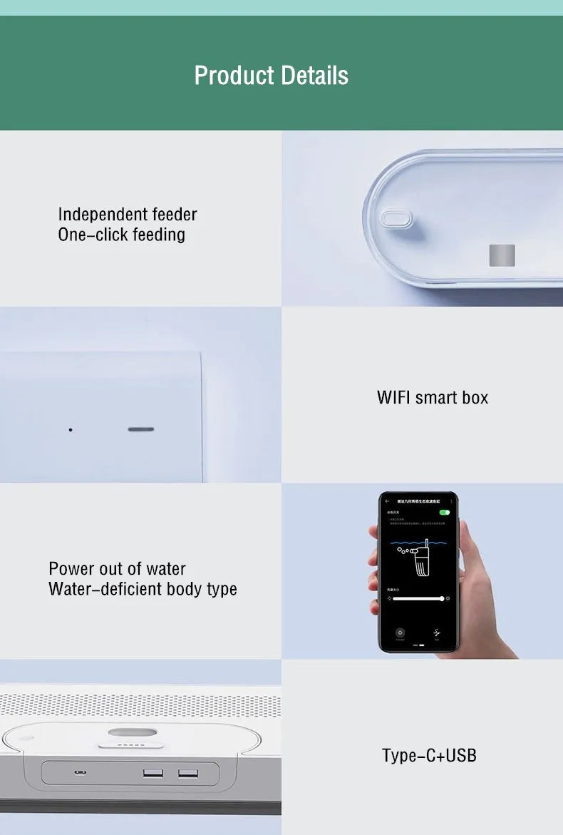 Smart Fish Tank Ecological Bottom Filter Fish Tank Desktop Aquarium Tank for Fish