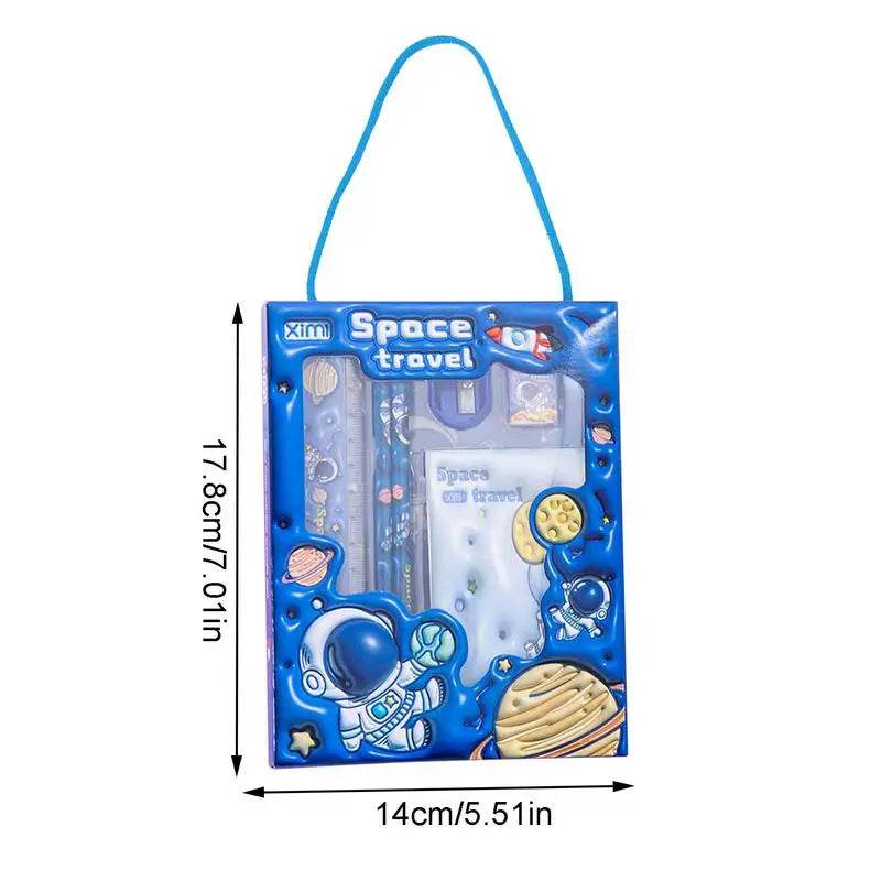 Kids Animals Style Stationery Set 6PCS School Supplies Package Back to School Stationery Pack for Kids Children Girls Boys - AIAZ