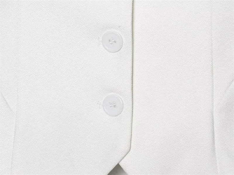 Women's Vest New Summer 2025 Solid Color Sleeveless Blend Vest Sexy V-neck Design Casual and Versatile Personality Fashion - AIAZ