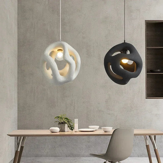 Wabi Sabi Style Restaurant Pendant Light Single Head Small Pendant Light Designer Living Room Sofa Light Study Counter Lighting