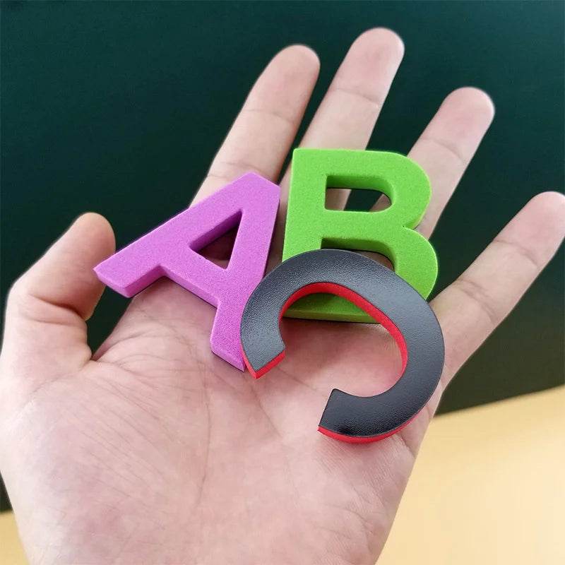 24-76pcs Magnetic Alphabet Letters EVA Foam Refrigerator Stickers Toddlers Kids Learning Spelling Counting Educational Toys Gift - AIAZ