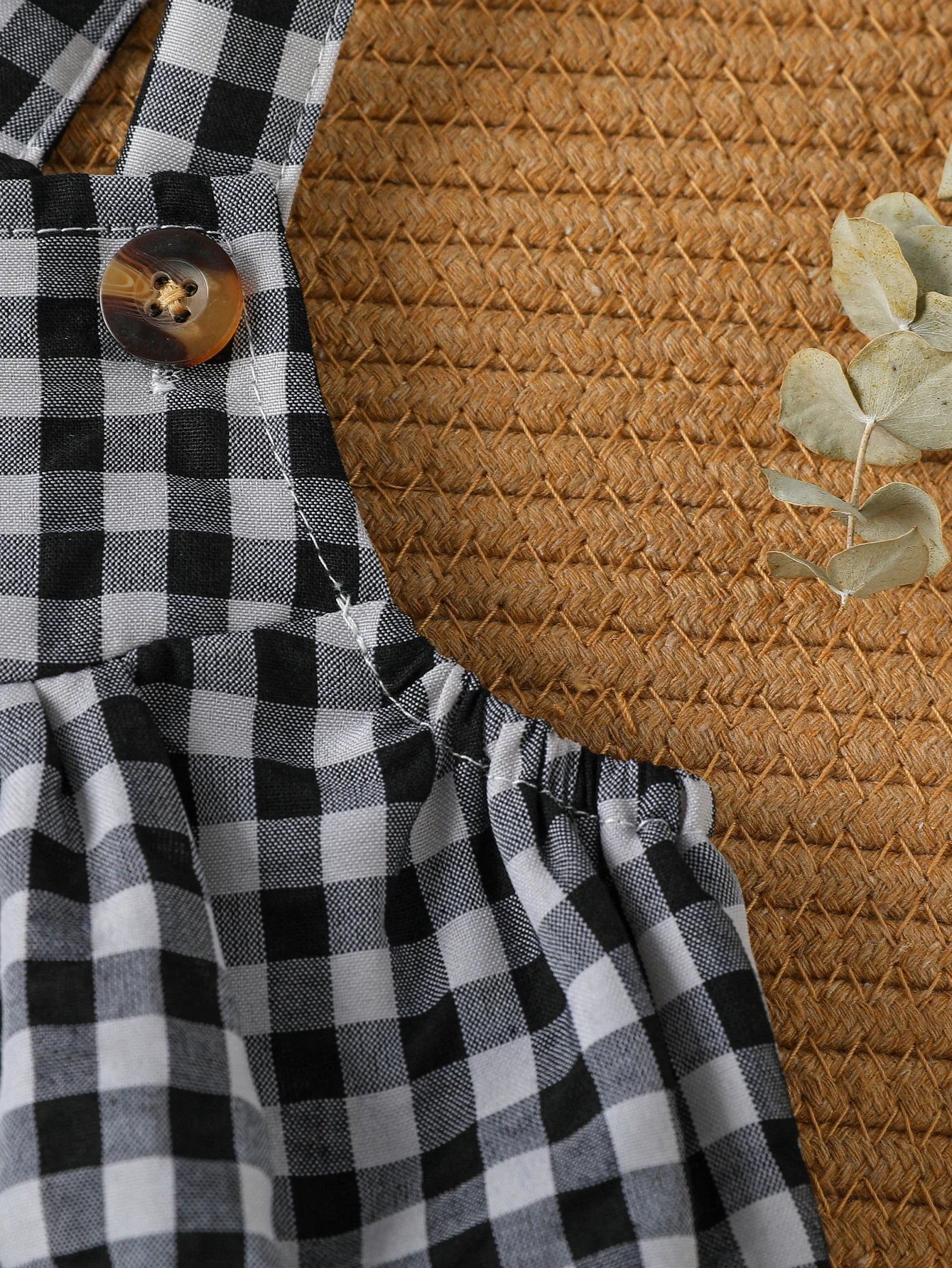 Suspenders Baby Boys Sleeveless Summer Plaid Green jumpsuit Japan&Korean Streetwear)