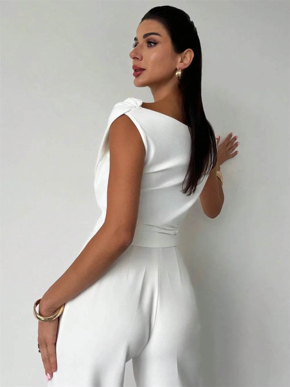 Fashion Tops Tee Woman Solid Sleeveless Shirts Ladies Camisas Mujer Summer Casual Sexy Blouse Shirt Women Clothing Blusas - AIAZ