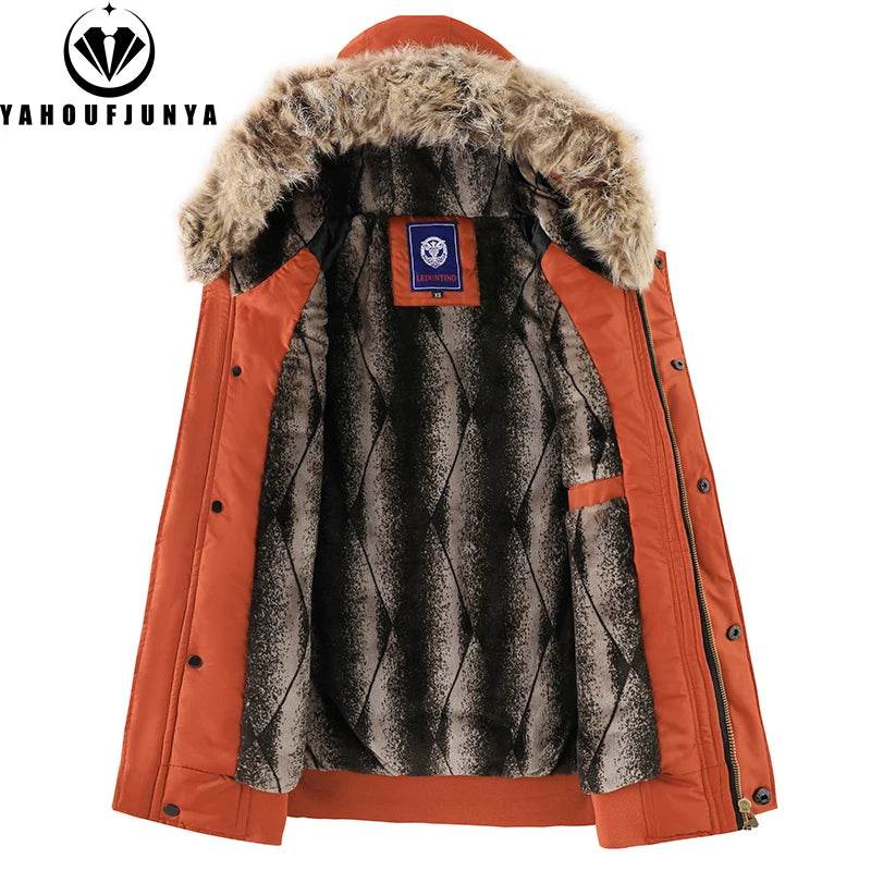 2025 Winter Men Outdoor Windproof Fleece Warm Travel Jacket Men Hooded Casual Fashion Style Zipper Pocket Jacket Male Coat Tops - AIAZ