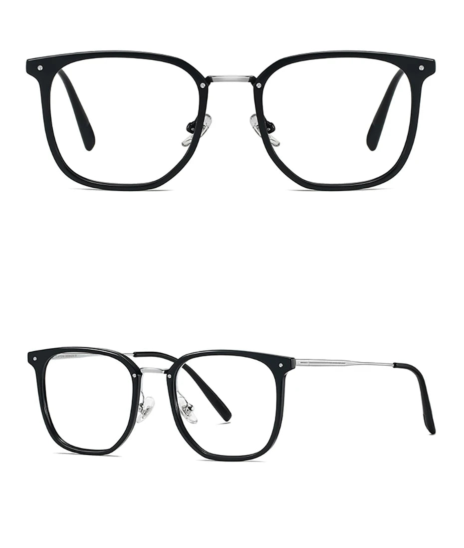 CAPONI Prescription Glasses Women Myopia Retro Light Weight Computer Anti Blue Light Glasses Photochromic Eyes Glasses PJ34022