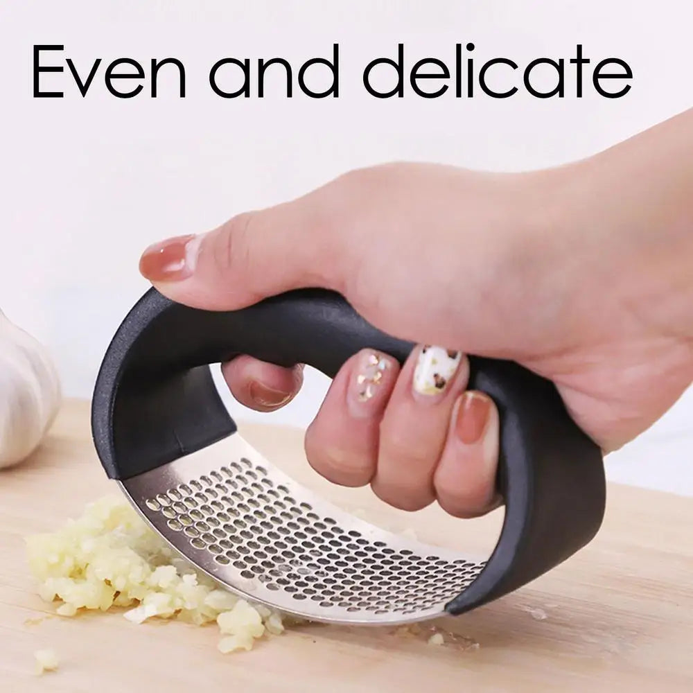 Stainless Steel Garlic Press Crusher Manual Minced Garlic Chopped Garlic Cutting Mince Tools Fruit Vegetable Tool Kitchen Gadget