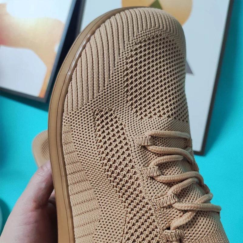 Men's Wide Toe Minimalist Sports Shoes Breathable and Comfortable Hiking Shoes Breathable Black Fitness Running Women's Shoes - AIAZ