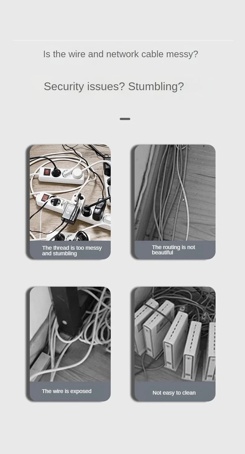 50cm Cord Hider Tv Cable Hider Wall Kit  Wall Cord Concealer Cable Cover Wall Wire Management Cord Covers for Wall Mounted TV