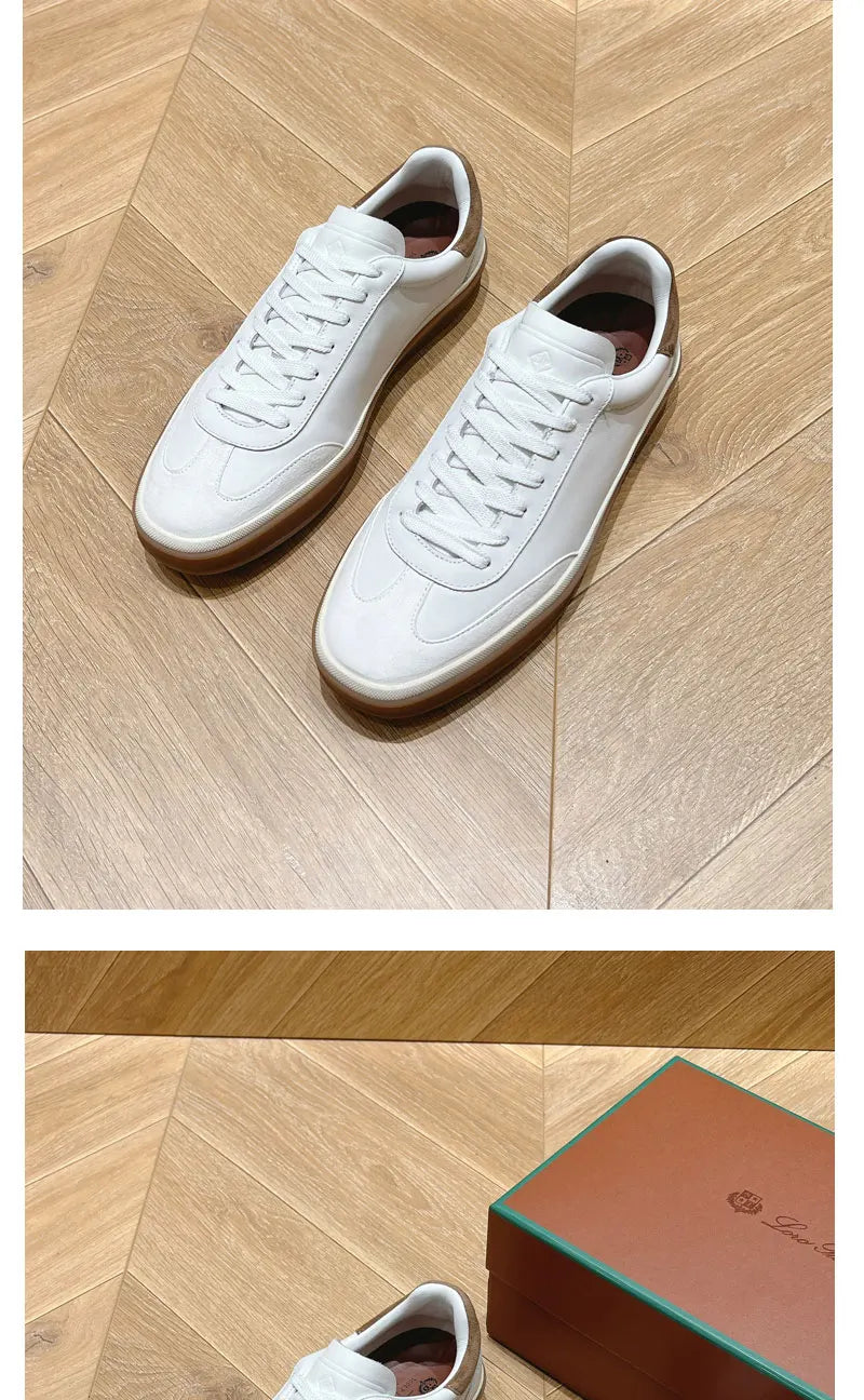 Real Leather Deqin oes ex Casual Cross Bule Sle Spring Summer Color Blo Leisure Board oes Trendy Women's Men's