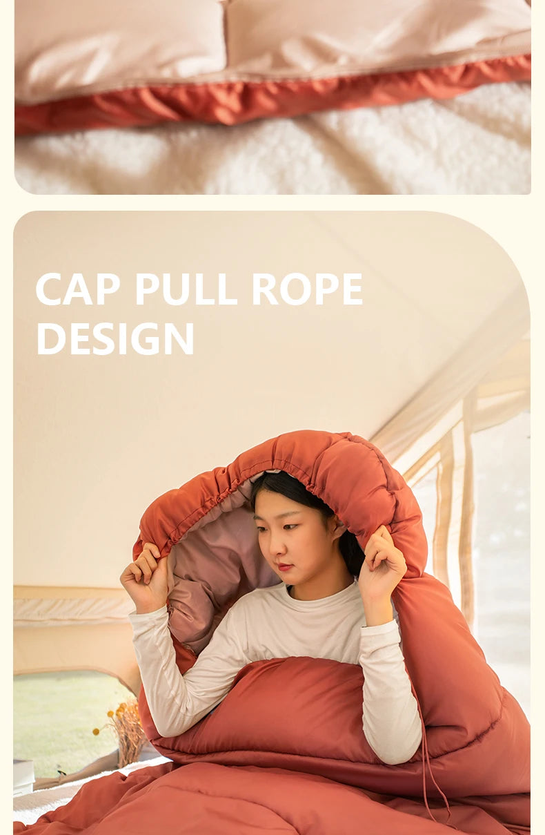 BISINNA Large Camping Sleeping Bag Lightweight 3 Season Loose Widen Bag Long Size for Adult Rest Hiking Fishing