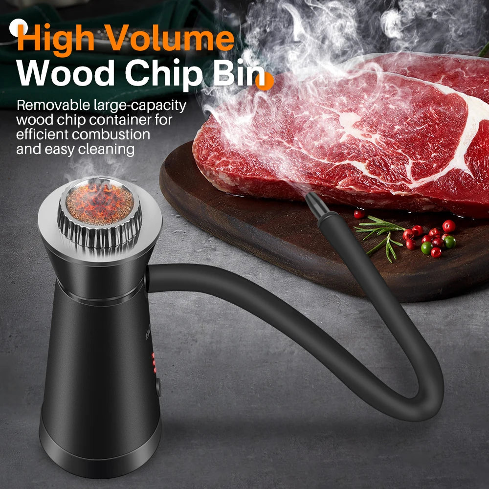 BORUIT SK301B Smoker Infuser Portable Molecular Cuisine Smoking Gun Added Flavor for Meat BBQ Cocktails Kitchen Cooking Tools