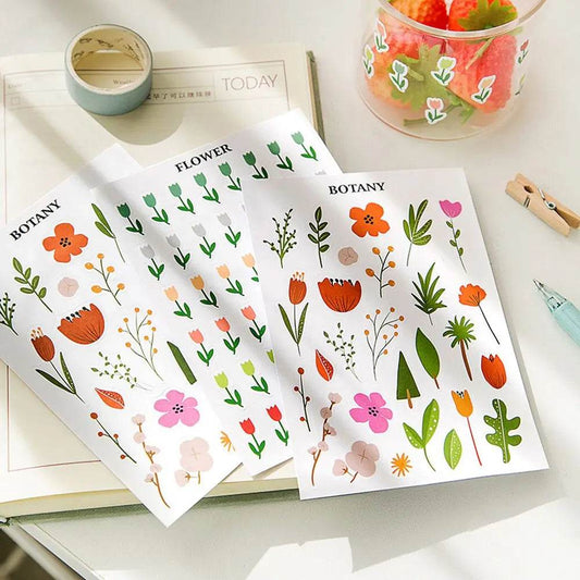 School Supplies Planner Album Self-adhesive Decorative Decals Label Stickers Stationery Stickers Diary Scrapbooking Stickers - AIAZ