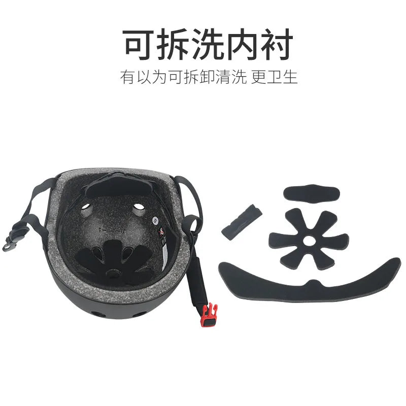 Electric Scooter Round Bike Helmet Cycling Skateboard Ski Child Sports Safety Bicycle Helmet Four Seasons Bike Accessories