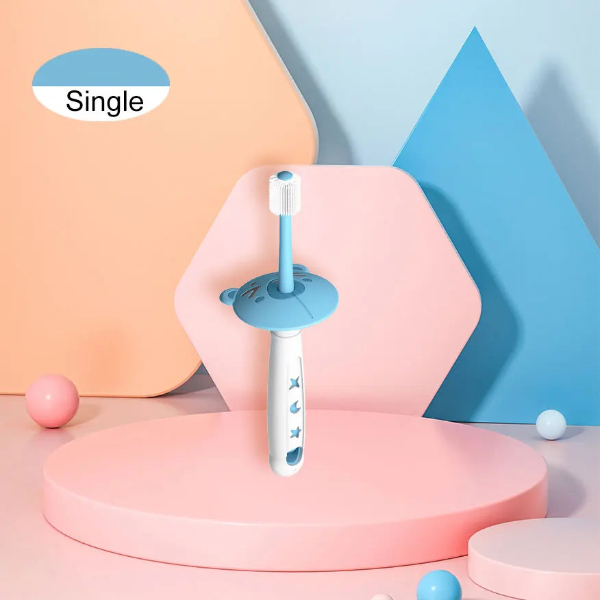 360 Degree Baby Children Toothbrush 1-6 Years Child Toothbrush Soft Baby Silicone Teether Brush Kids Teeth Oral Care Cleaning