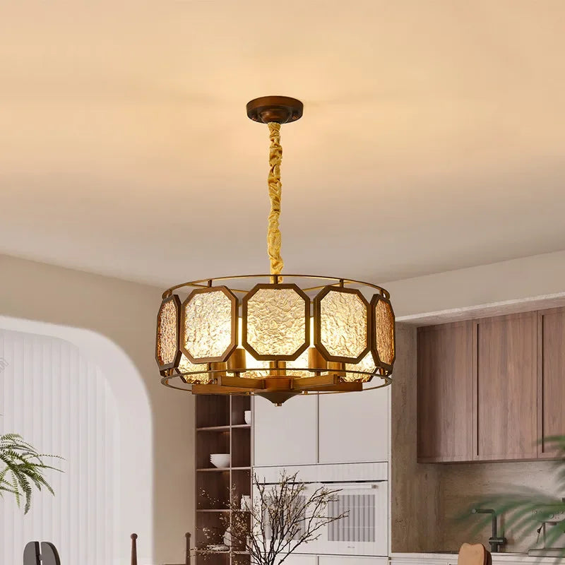 TEMOU Contemporary Restaurant Pendant Lamp French Retro Bedroom Study Villa Hotel Rooms Bar Counter Cafe  Aisle Light