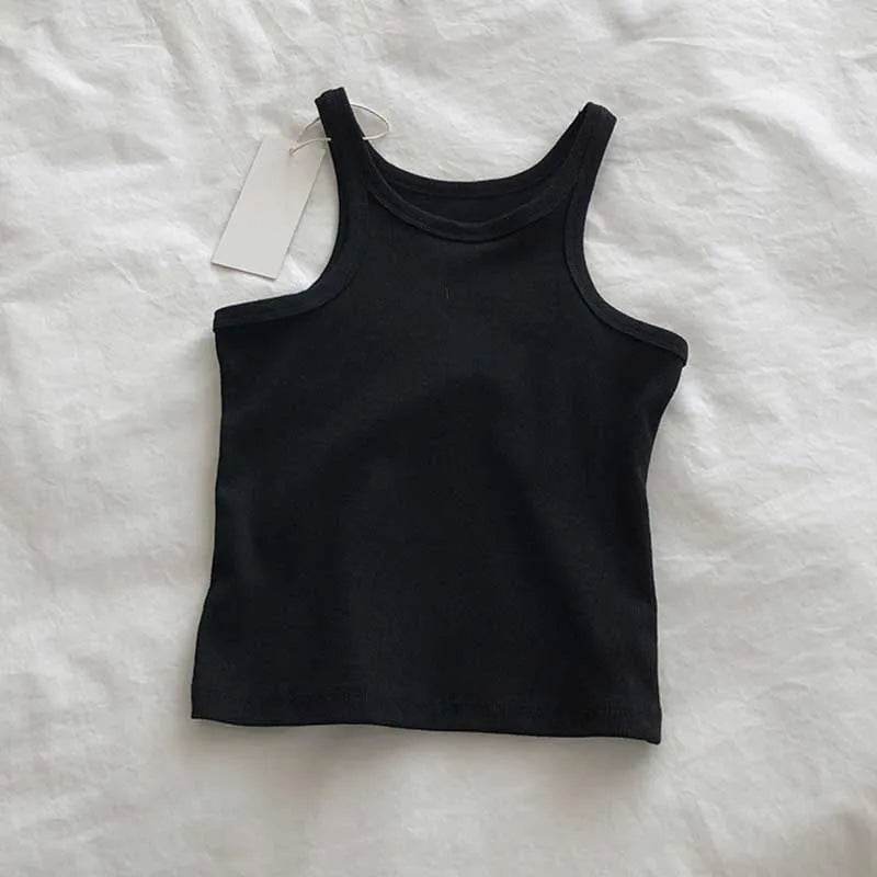 2024 Women Tank Tops Sexy Cropped Top Female Women Summer Camisole Camis Black White Sport Clothes For Women - AIAZ