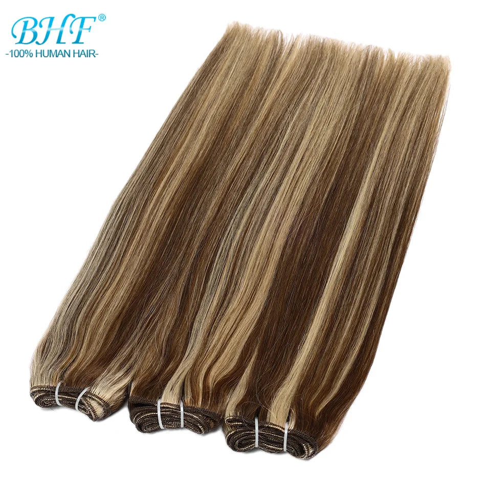 Russian Human Hair Bundles Weft 100% Remy Human Hair Weaves 100G /50G Hair Weaving Braiding Natural Straight Hair