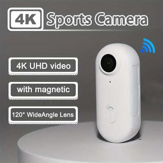 Wireless WiFi 4K UltraHD Mini Portable POV Camcorder Waterproof Magnetic Action Cam Bike Car Vlog Camera Outdoor Sports Recorder