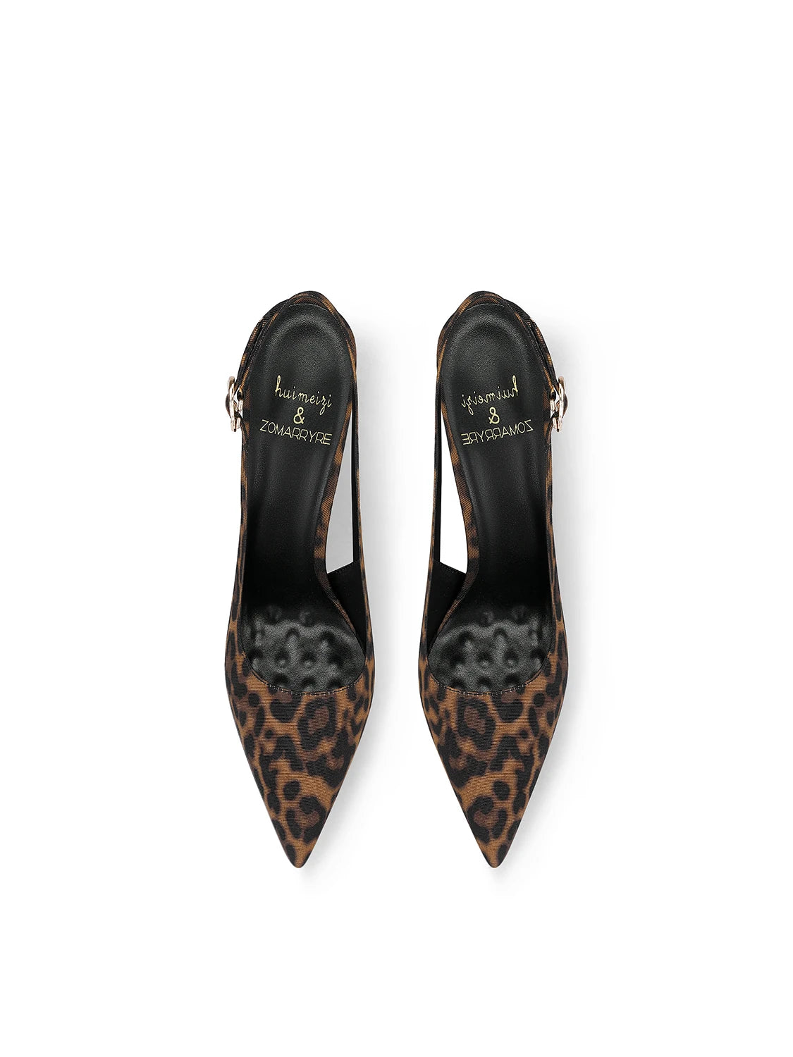 2025 new leopard print pointed French high-end sense small man not tired feet with skirt stiletto high heels women