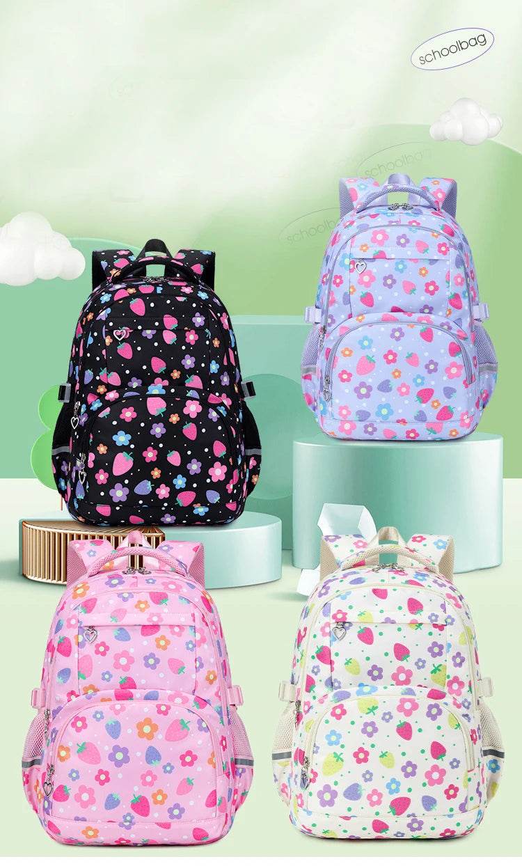 School Bags for Girl Pencil Case Colorful Set School Backpack Book Bag Luxury Brand Schoolbag Teenager's Backpack Kids - AIAZ
