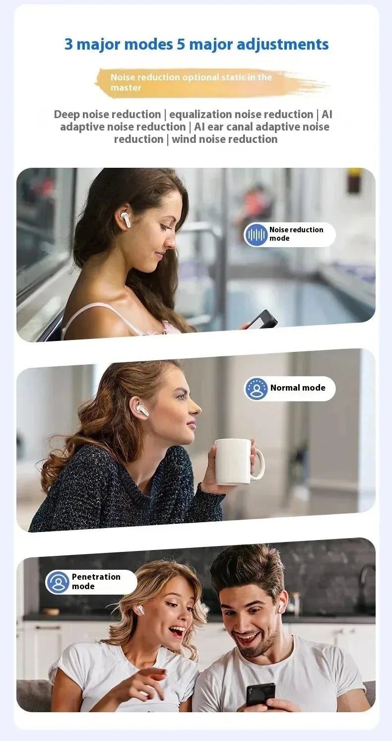 EarFun Air Pro4 Bluetooth Earphone HI-FI Active Noise Reduction IPX5 Waterproof Dynamic Diaphragm Ergonomics Gamer Earbuds
