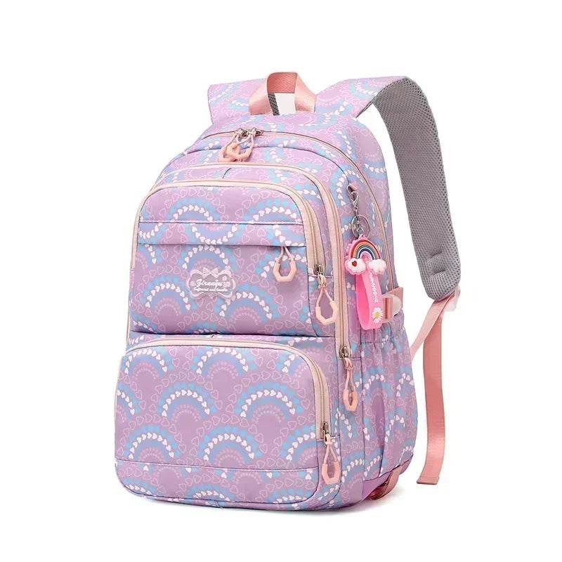 School Bags Girls Casual Travel Backpack Children Middle School Students Backpacks Business Oxford Waterproof Rucksack No Wheel - AIAZ