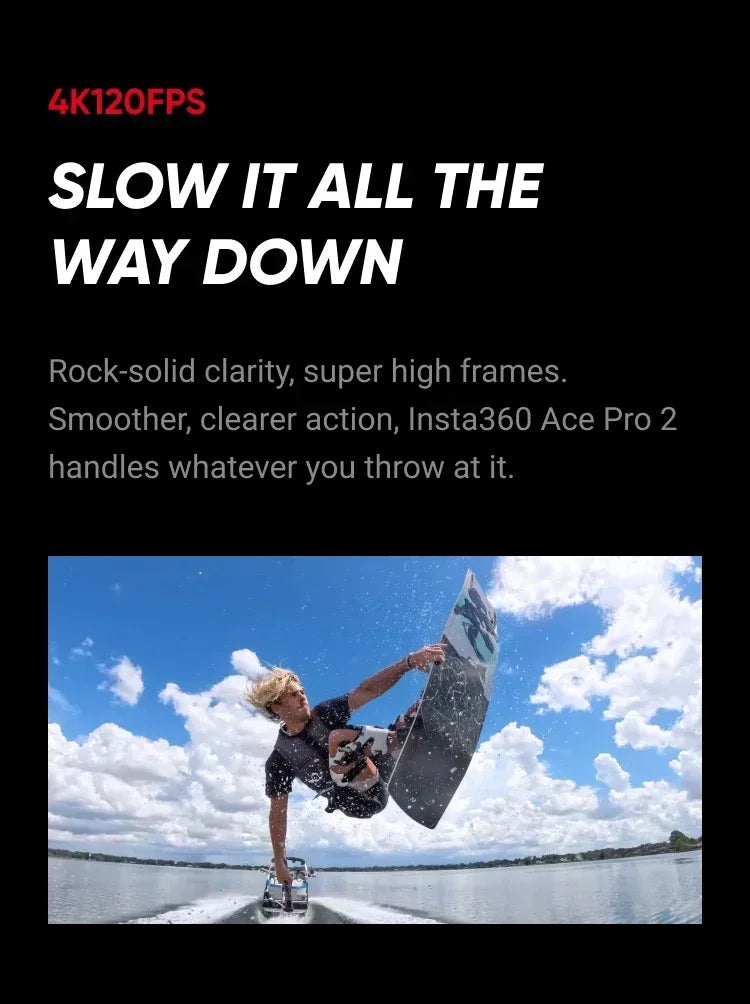 Original Insta360 Ace Pro 2 8K AI Powered Action Cam - Dual Battery Standard Bundle 360 derece aksiyon kamera  4k camera  go pro