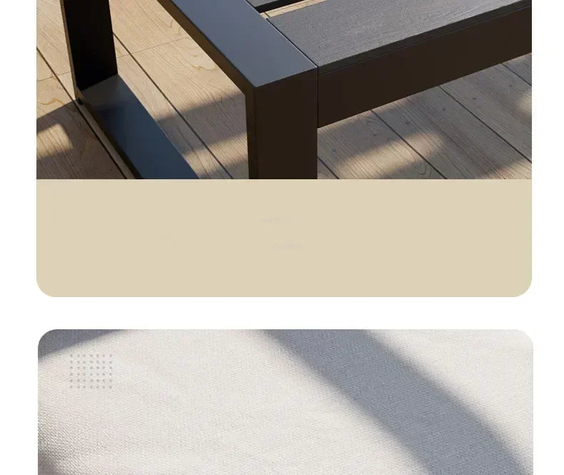 Aluminum Alloy Garden Sofas Waterproof Sunscreen Outdoor Furniture Home Courtyard Balcony Garden Sofa Coffee Table Combination L