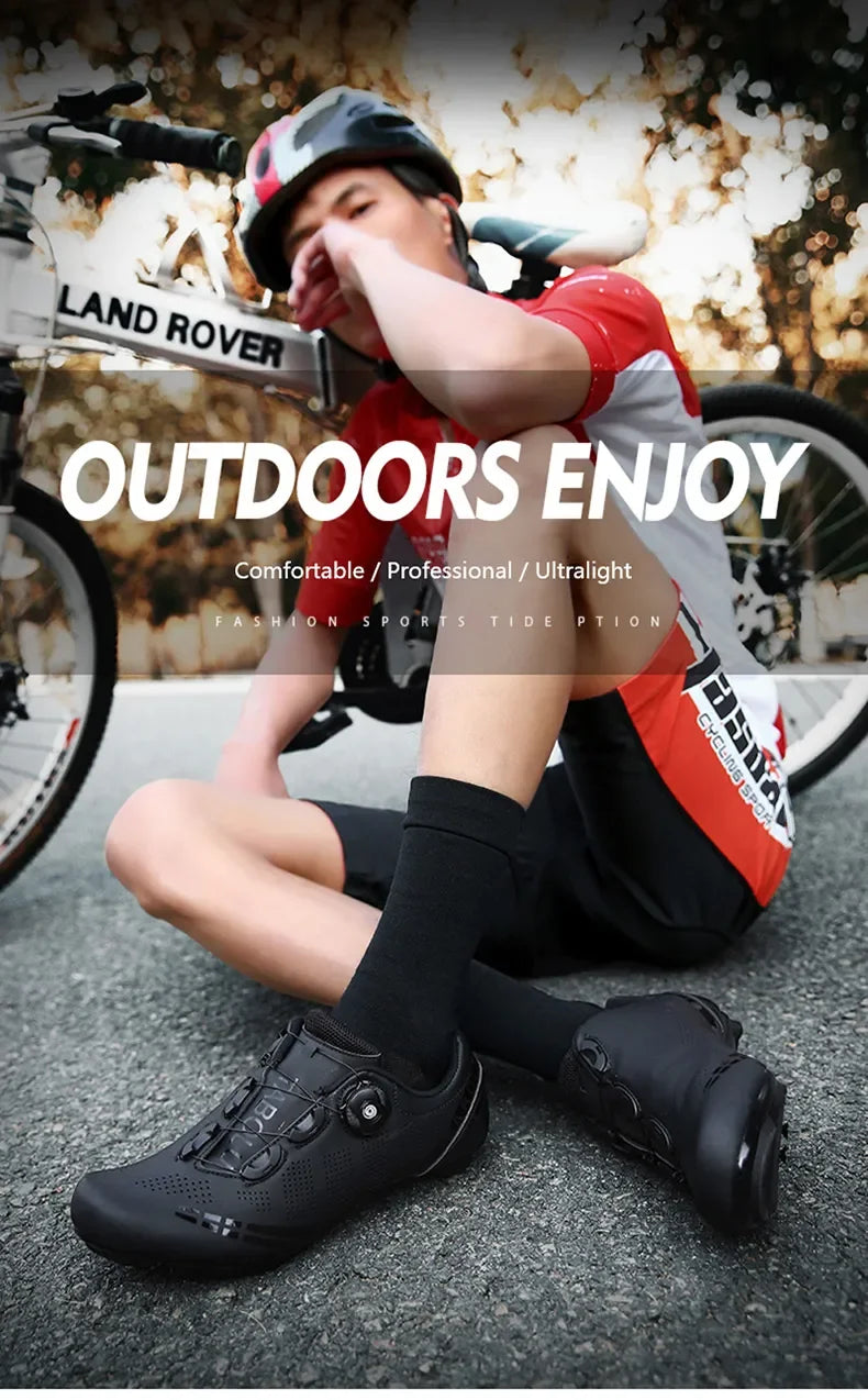 LiXingMing Cycling Shoes Road Bike Men Racing Contest Self-Locking Speed Bicycle Sneakers Women Spd Cleats Cycling Footwear