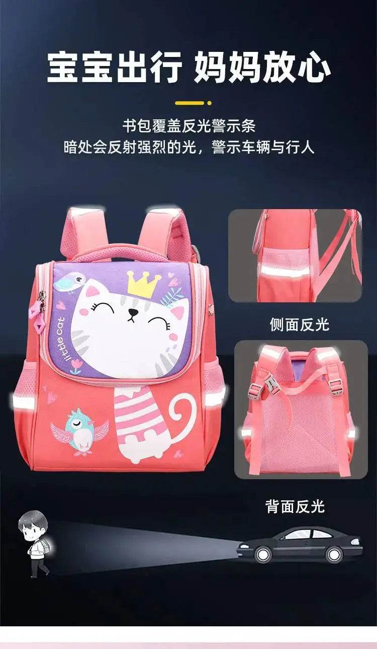 Children School Bags Girls Boys Backpacks Kindergarten Schoolbag Cartoon Animal Toddler Kids Backpack For 2-8 Years - AIAZ