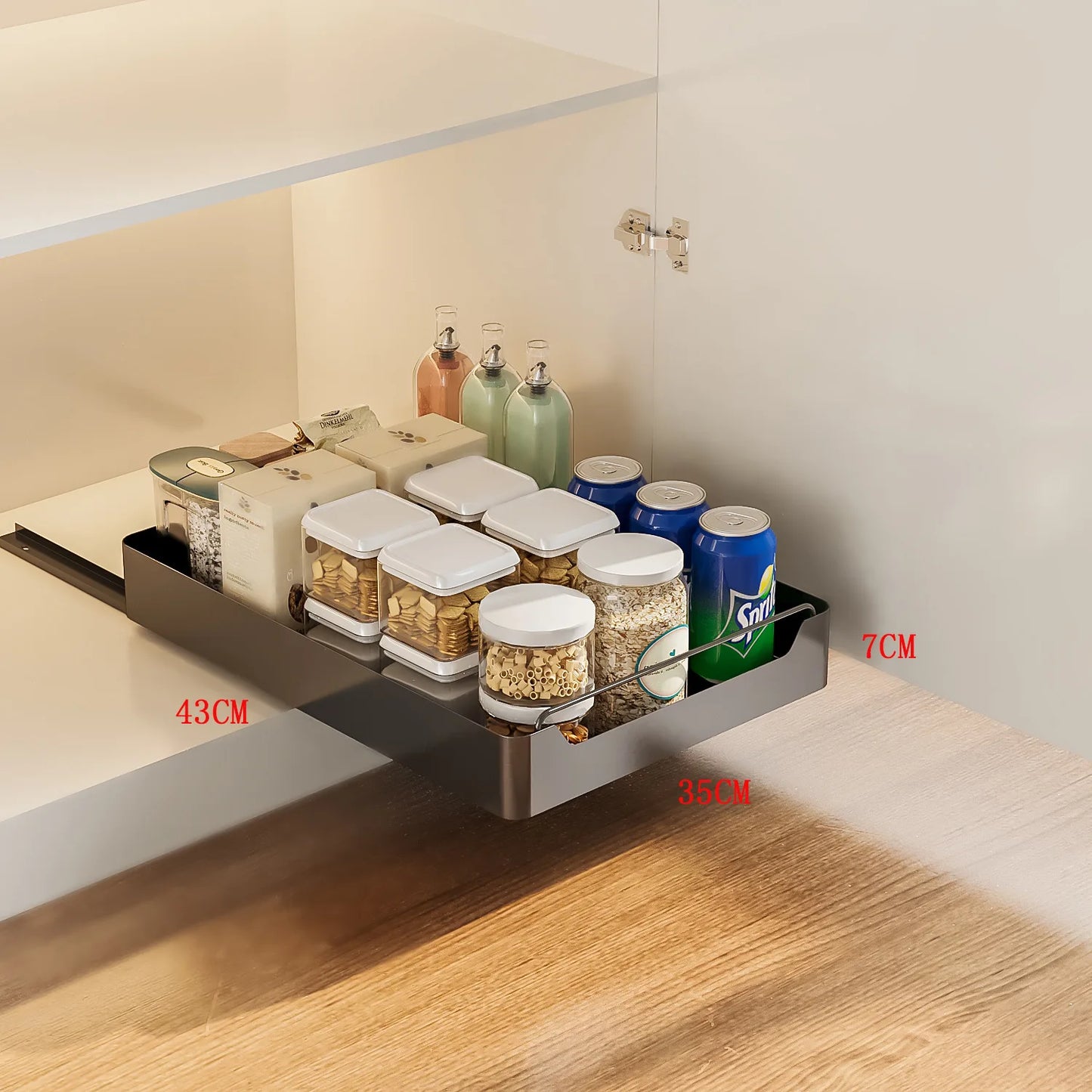 Kitchen Pull out elf Storage Ra Sink Drain Board Cabinet Slide Tra Der Organizer Spice Ra No Drilling Required