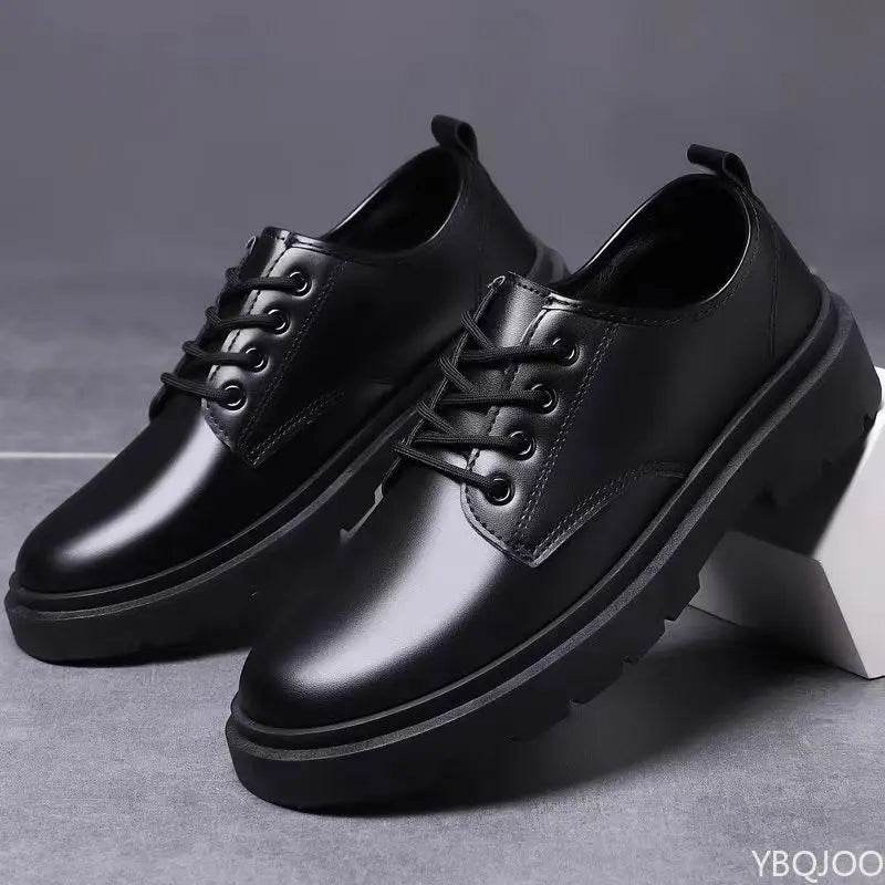 Men Business Shoes Spring Autumn New Formal Leather Shoes Casual Fashion Sports Shoes Social Elegance Trendy Flat Shoes Zapatos - AIAZ