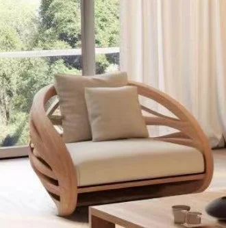 Minimalistic Wooden Sofa Stools Recliners Modern 3 Seater Lazy Living Room Couch Lounge Mini China Sofas Camas Furniture