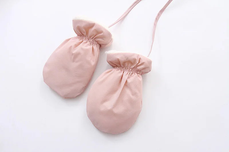 Winter Newborn Baby Girl Jumpsuit Thicken Baby Ski Suit With Gloves Belt Baby Romper Warm Infant Snowsuit Children Clothing Set