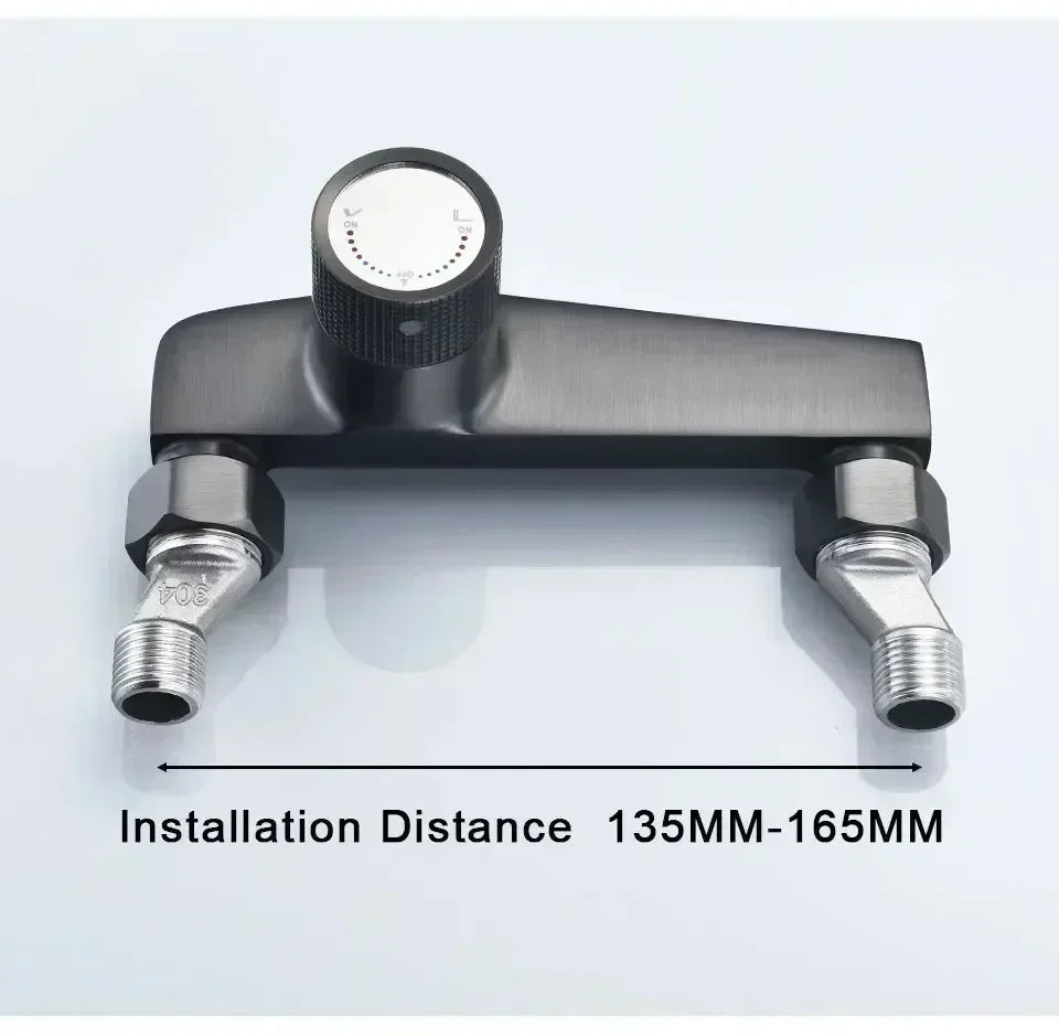Hot and Cold Water Heater Mixing Valve Wall Mounted Bathtub Faucets Bathroom Shower Set Shower Tap Shower Accessories