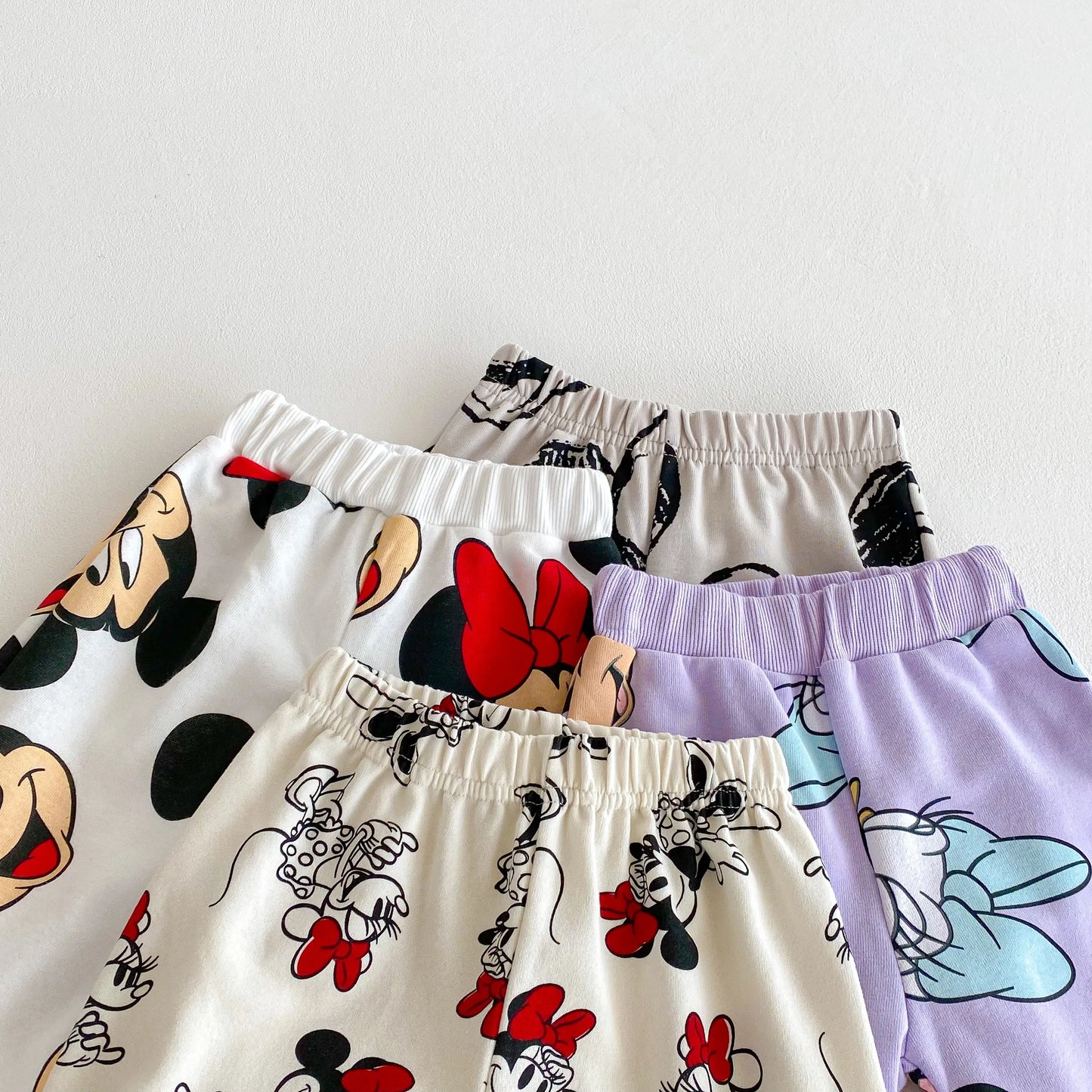 Full-print Disney Cartoon Long Sleeve Sweatshirts Set Popular Design Loose Fashion Hoodie + Sweatpants 2pc/set Kids Clothing