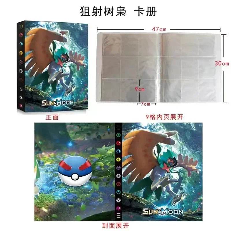 2025 New 9-Pocket Page 432Pcs Holder Album Toys Collections Pokemones Cards Album Book Top Loaded List Toys Gift for Children - AIAZ