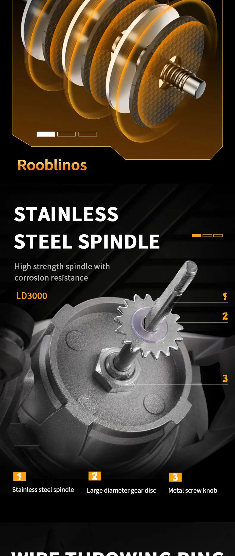 Rooblinos LD Spinning Fishing Reels For Saltwater Freshwater Metal Spool Left/Right Interchangeable Trout Carp Fishing Tackle