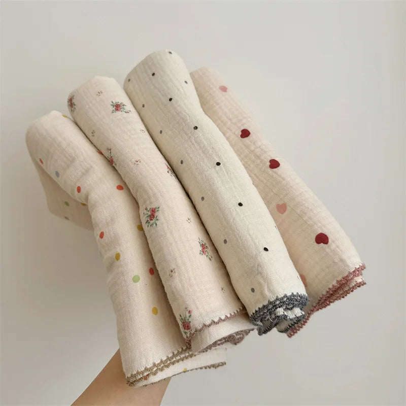 Baby Blanket Newborn Summer Muslin Swaddle Blankets Baby Wrap Cotton Soft Receiving Blankets Bedding Crib Quilt Stuff Bath Towel