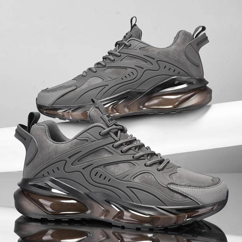 Men Shoes 2025 Casual Walk Air Cushion Marathon Breathable Lightweight Women's Comfortable Athletic Nonskid Sneakers - AIAZ